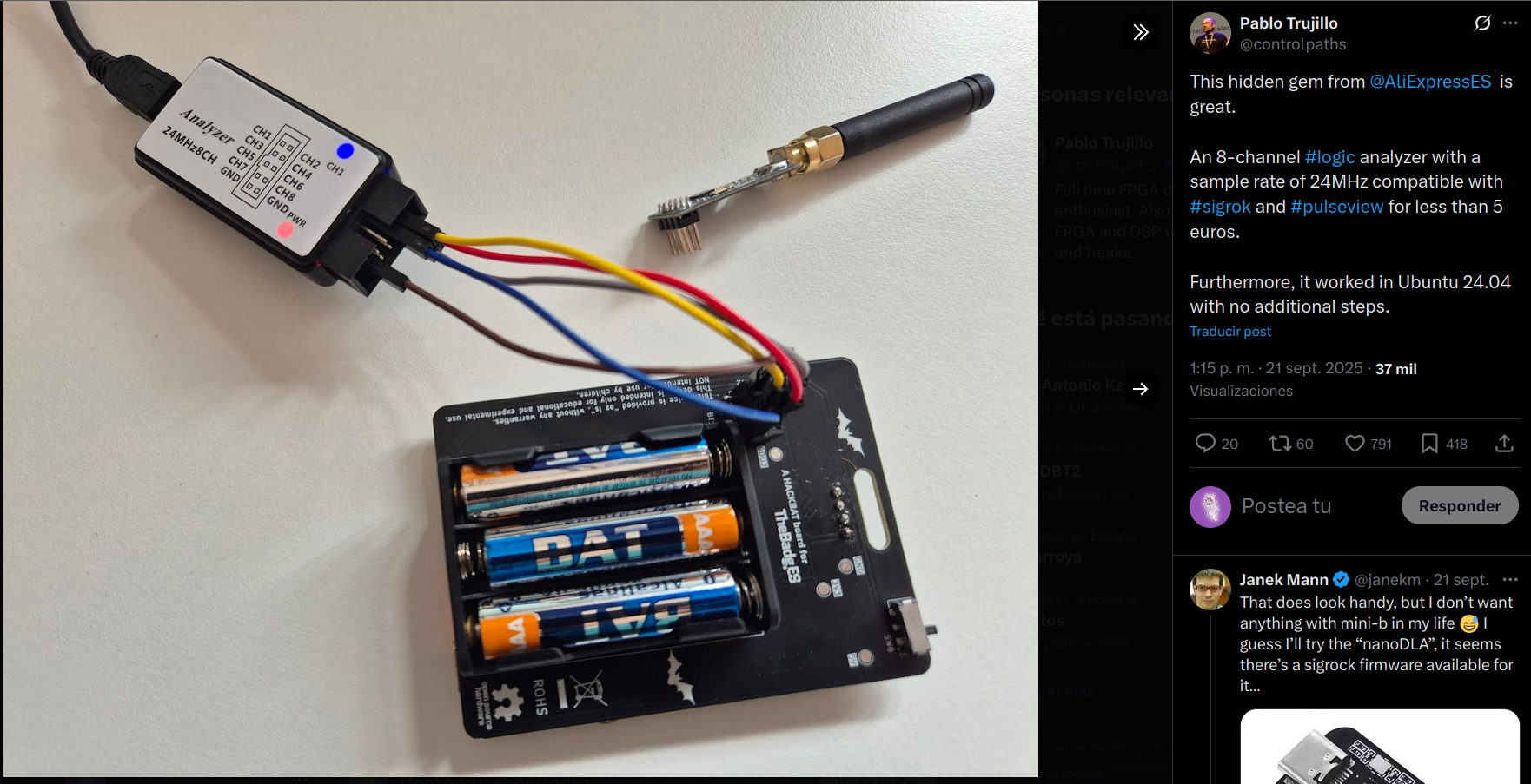 Imágenes hackbadge panel trasero Back de hackbadge