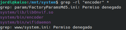encoder mentions grep