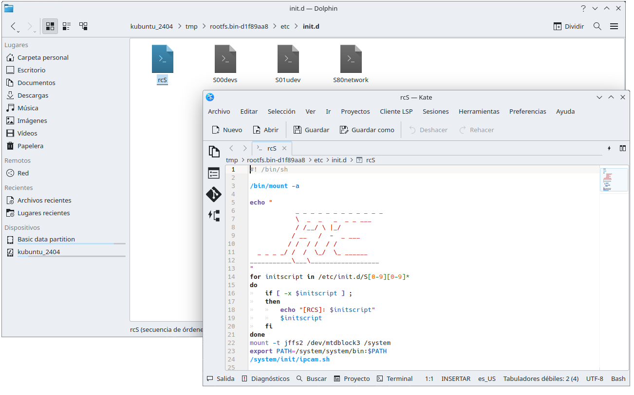 RootFS init file