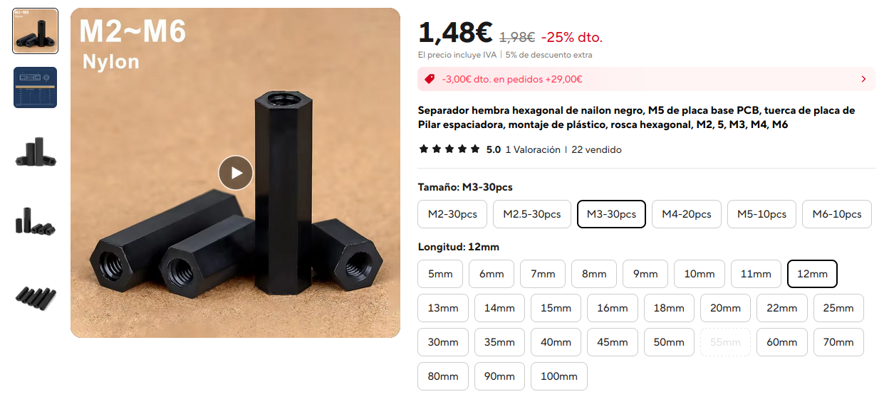 Captura página aliexpress