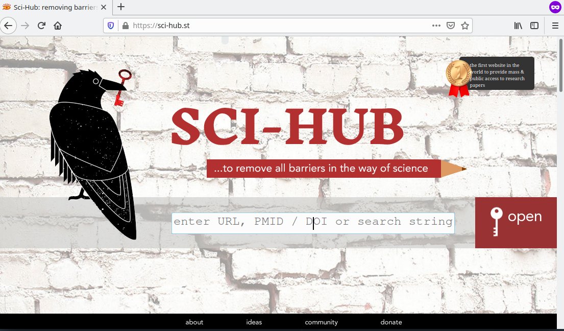Mirror web de Sci-hub